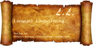 Lengyel Leopoldina névjegykártya